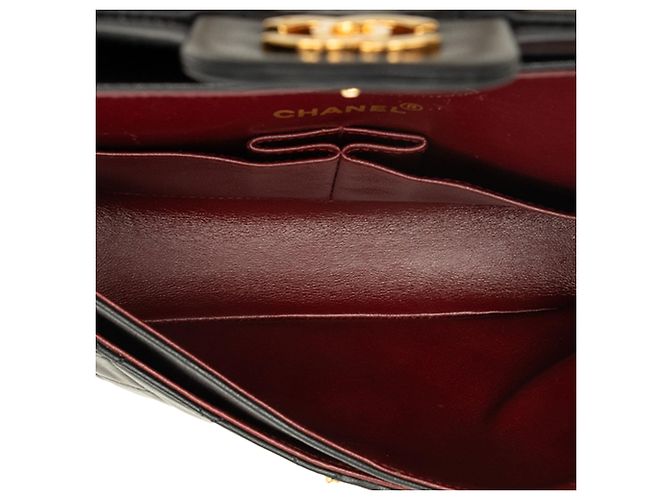 Chanel Black Small Classic Lambskin Double Flap - vista 4