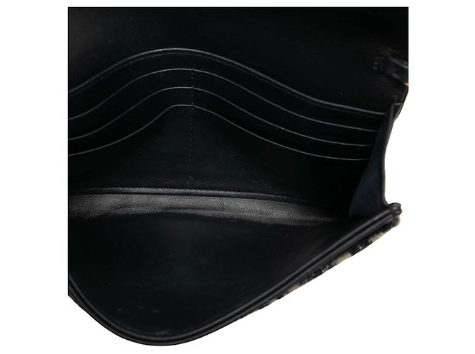 Borsetta Saddle Dior in tela Oblique blu piccola con catena - vista 4
