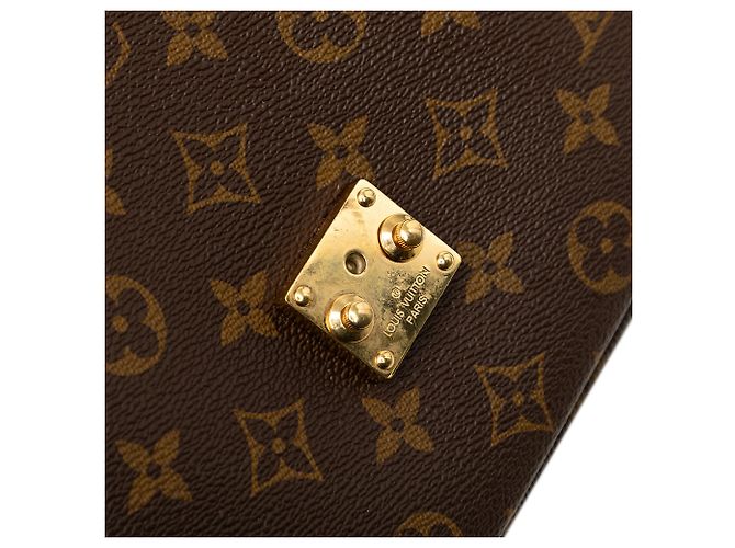 Louis Vuitton Brown Monogram Pochette Metis - vista 6