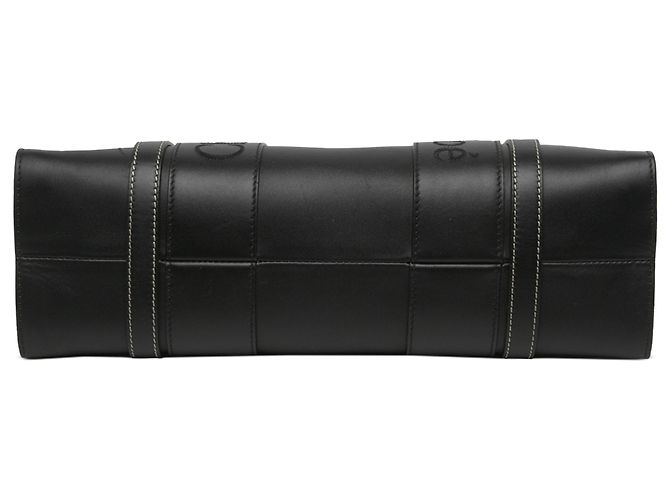 Chloé Woody Shopper aus Kalbsleder Medium Schwarz - Ansicht 3
