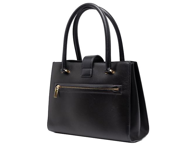 Salvatore Ferragamo Borsa Ferragamo Gancini Juliette Lock Story in pelle nera - vista 2