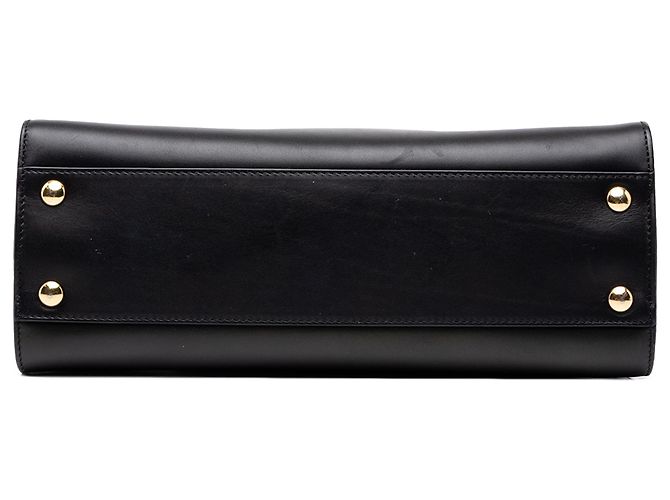 Salvatore Ferragamo Borsa Ferragamo Gancini Juliette Lock Story in pelle nera - vista 3