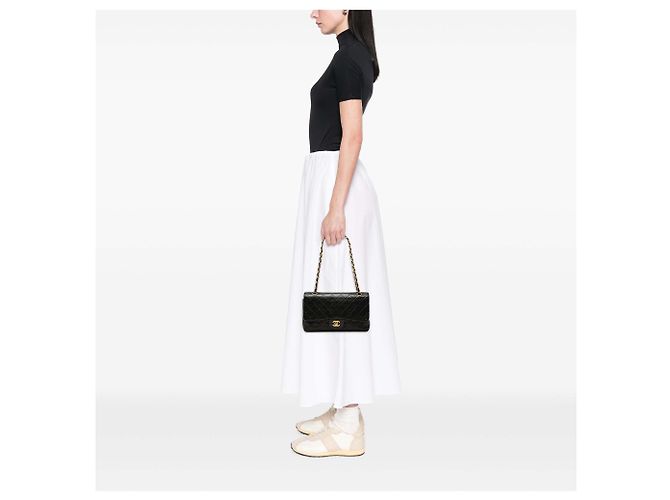 Chanel Black Medium Classic Lambskin Double Flap - Ansicht 6