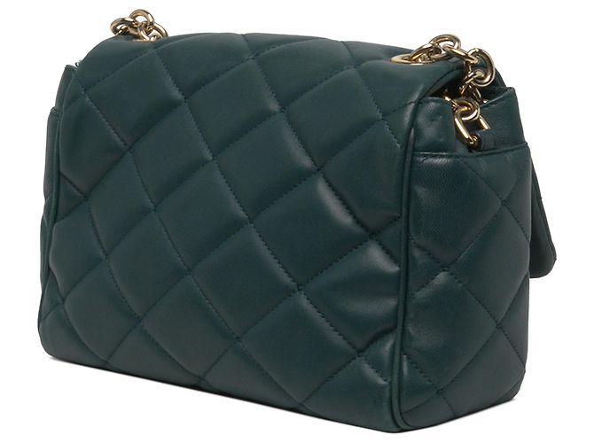 Borsa a tracolla Miss Kate in pelle matelassé verde Dolce & Gabbana - vista 2
