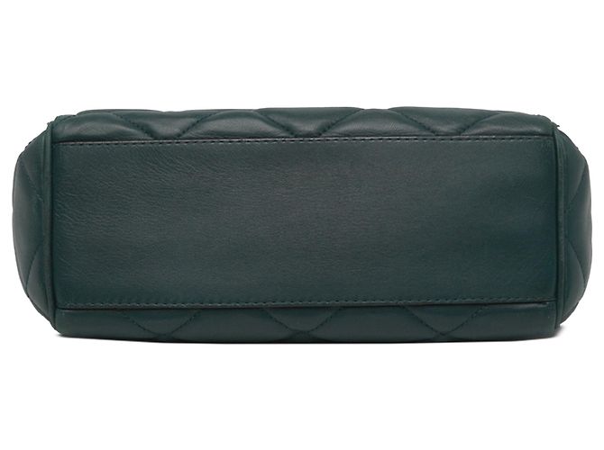 Borsa a tracolla Miss Kate in pelle matelassé verde Dolce & Gabbana - vista 3