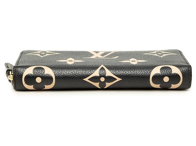 Louis Vuitton Black Bicolor Monogram Empreinte Giant Zippy Wallet - view 3