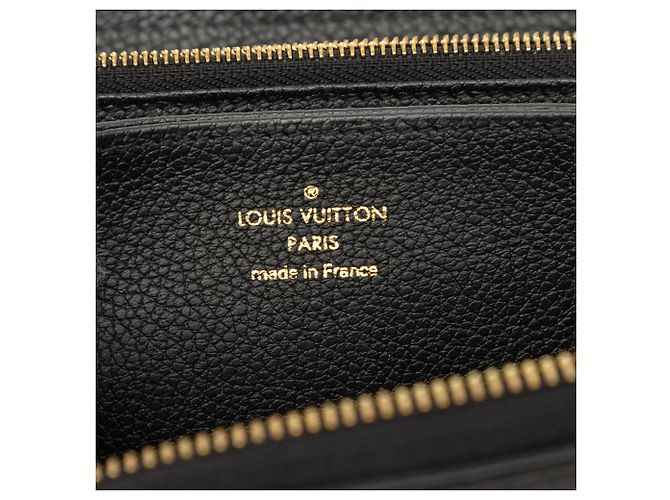 Louis Vuitton Black Bicolor Monogram Empreinte Giant Zippy Wallet - view 5