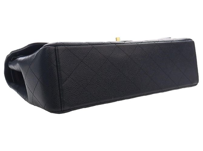 Chanel Black Maxi Classic Caviar Double Flap - vista 14