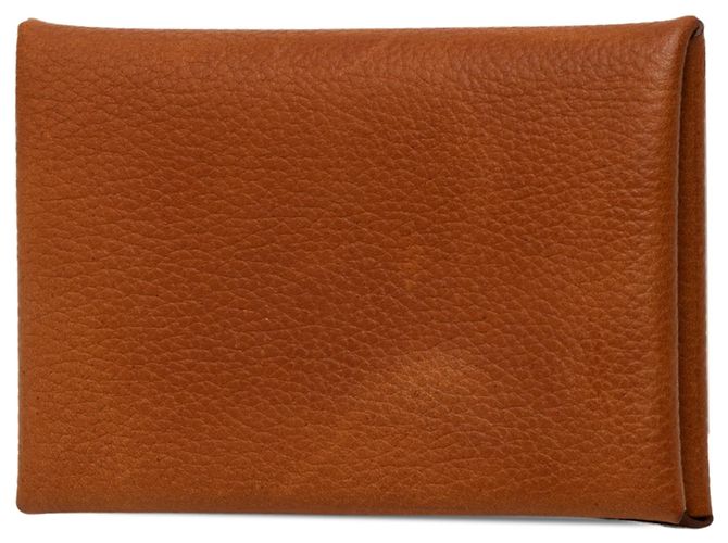 Hermès Brown Evercolor Calvi Duo Compact Card Holder - vista 2