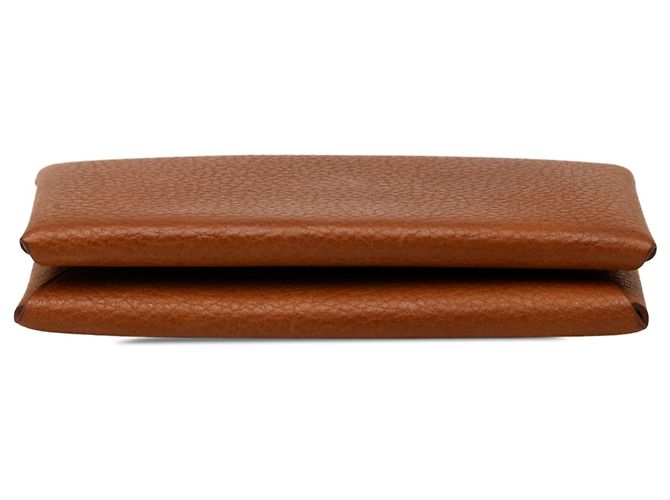 Hermès Brown Evercolor Calvi Duo Compact Card Holder - vista 3
