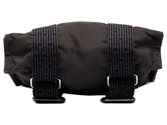 Hermès Herline Rucksack PM aus grauem Canvas - Ansicht 3