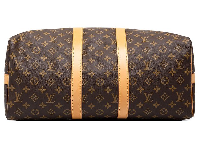 Louis Vuitton Brown Monogram Keepall Bandouliere 45 - vista 3