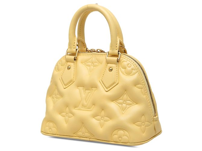 Louis Vuitton Yellow Monogram Calfskin Bubblegram Alma BB - vista 2