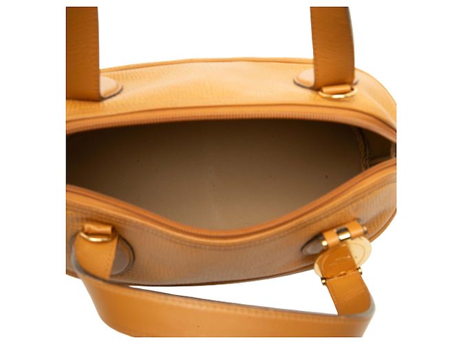 Borsa Dior in pelle gialla con manico superiore - vista 4