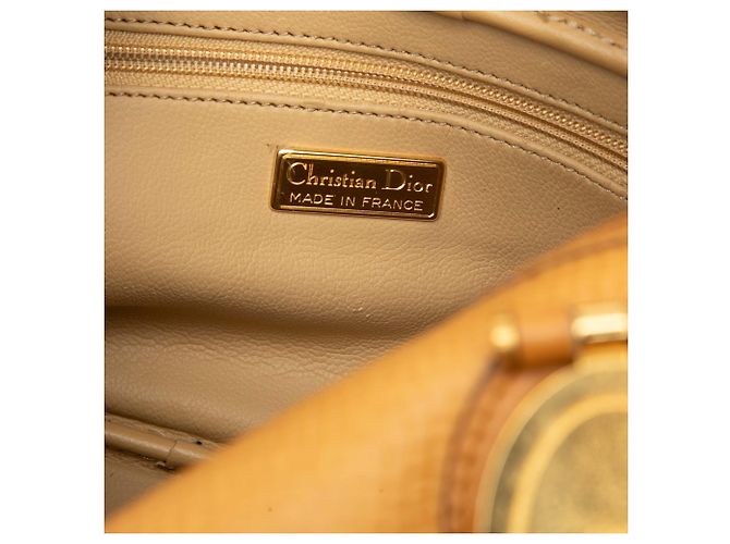 Borsa Dior in pelle gialla con manico superiore - vista 5
