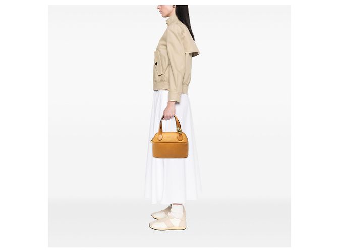Borsa Dior in pelle gialla con manico superiore - vista 6
