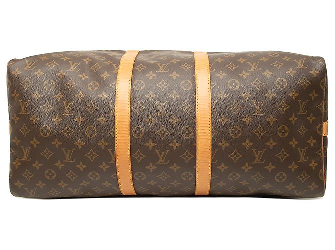 Louis Vuitton Brown Monogram Keepall Bandouliere 55 - vista 3