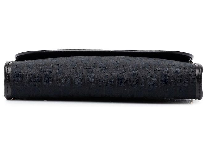 Borsa a tracolla con catena Diorissimo Trotter Canvas Nera di Dior - vista 3