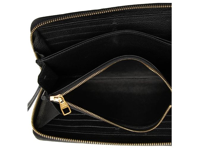 Louis Vuitton Monogram Empreinte Zippy Long Wallet Schwarz - Ansicht 4