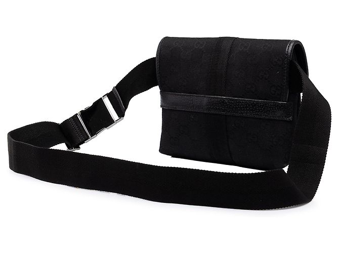 Borsello cintura Gucci in tela GG nera - vista 2