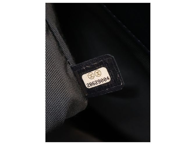 Borsa Shopping Chanel Black CC Quilted Calfskin - vista 7
