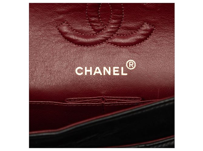 Chanel Black Medium Classic Lambskin Double Flap - vista 5