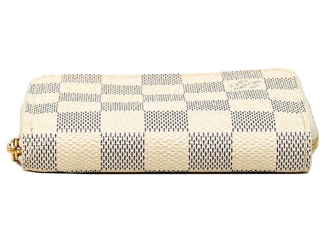 Monedero Zippy Louis Vuitton Damier Azur Blanco - vista 3