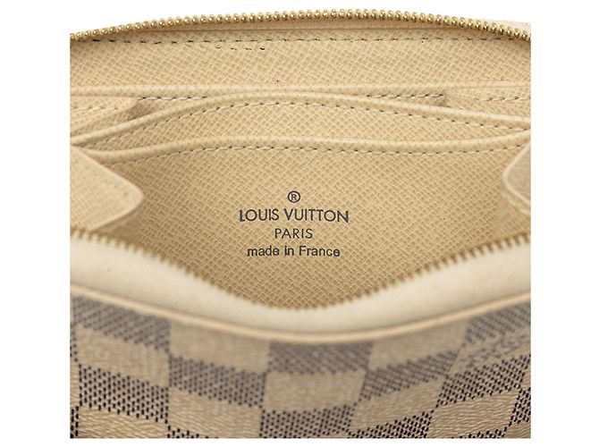 Monedero Zippy Louis Vuitton Damier Azur Blanco - vista 5