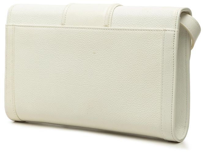 Autre Marque Saint Laurent Borsa crossbody in pelle bianca - vista 2