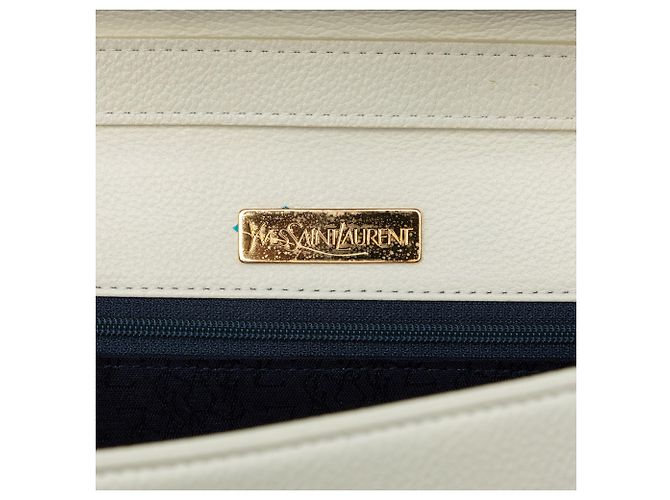 Autre Marque Saint Laurent Borsa crossbody in pelle bianca - vista 5