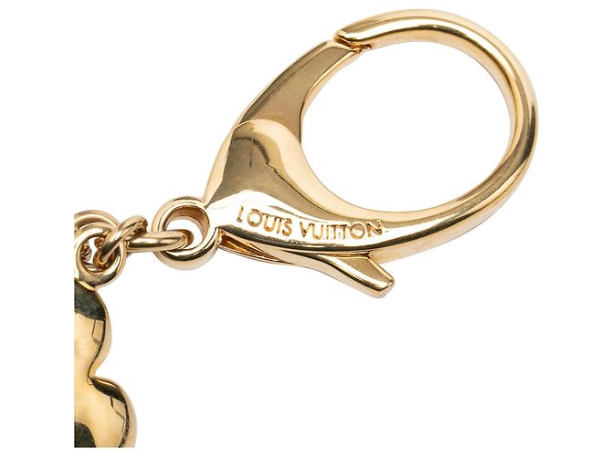 Louis Vuitton Gold Gold Plated Bijoux Sac Tresor Bag Charm and Key Chain - vista 3