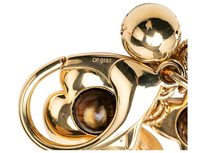 Louis Vuitton Gold Gold Plated Bijoux Sac Tresor Bag Charm and Key Chain - vista 4