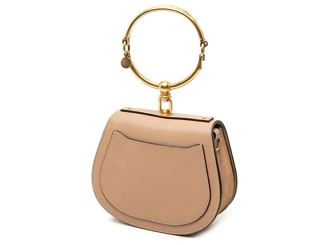 Piccola borsa satchel Nile in pelle beige Chloé - vista 2
