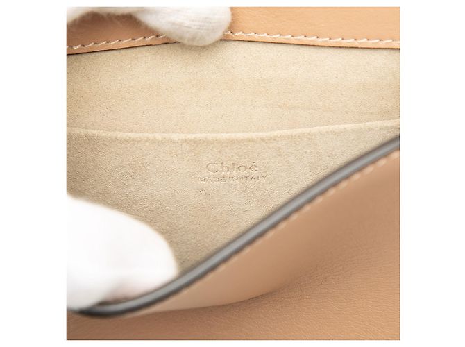 Piccola borsa satchel Nile in pelle beige Chloé - vista 5