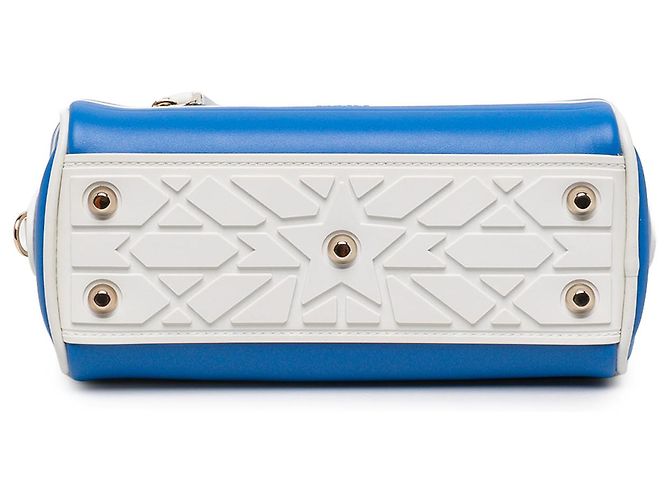 Borsa Bowling Dior Vibe con zip in pelle Micro blu Dior - vista 3