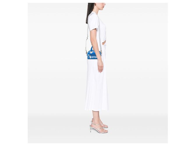 Borsa Bowling Dior Vibe con zip in pelle Micro blu Dior - vista 5