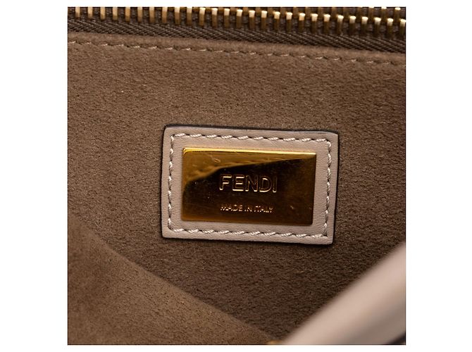 Fendi Peekaboo Iconic Satchel aus Leder in Braun, Medium - Ansicht 5
