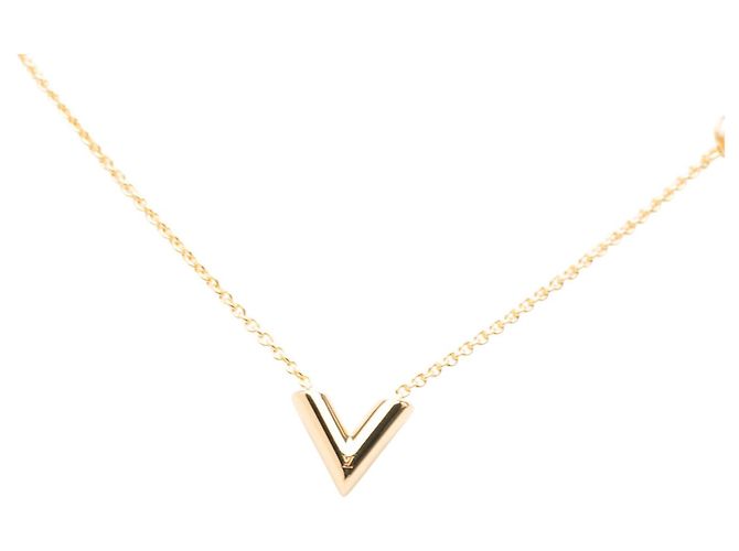 Louis Vuitton Collana Essential V placcata oro - vista 2