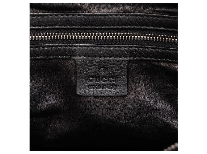 Borsa Satchel Gucci in pelle di vitello nera con Icon Bit - vista 5