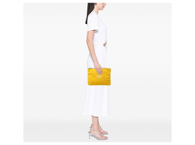 Custodia Hermès Neobain Medium in neoprene giallo - vista 6