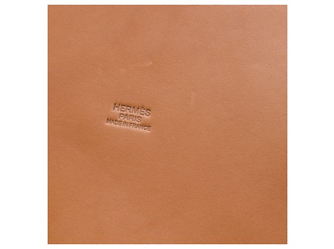 Borsa Picnic Hermès in Vimini Beige e Pelle Barenia - vista 5