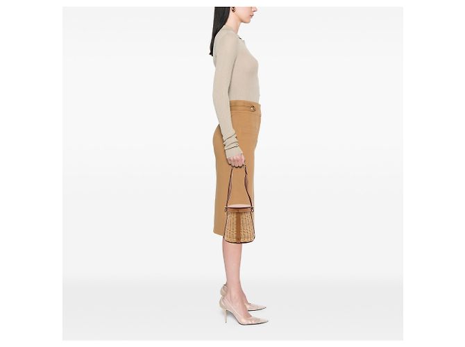 Borsa Picnic Hermès in Vimini Beige e Pelle Barenia - vista 7