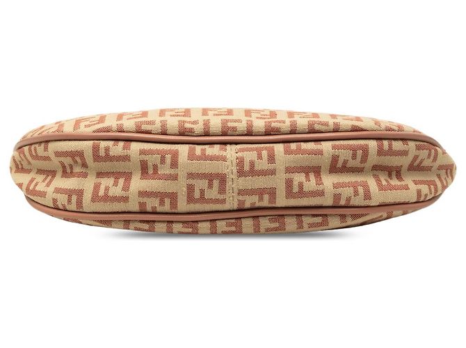 Borsa Hobo Fendi Beige Zucchino Canvas - vista 3