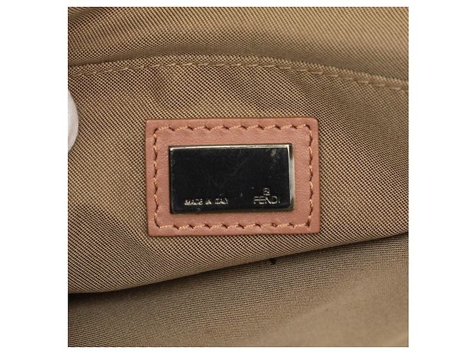 Borsa Hobo Fendi Beige Zucchino Canvas - vista 5