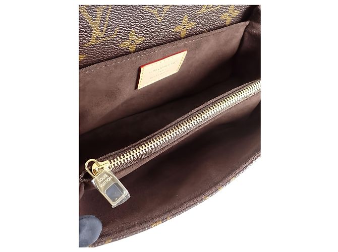 Louis Vuitton Brown Monogram Pochette Metis East West - vista 3