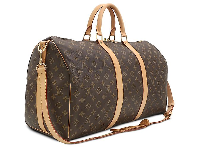 Louis Vuitton Brown Monogram Keepall Bandouliere 50 - vista 2