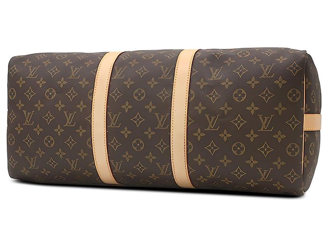 Louis Vuitton Brown Monogram Keepall Bandouliere 50 - vista 3