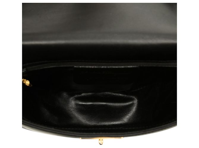Salvatore Ferragamo Borsa a tracolla a mezzaluna in pelle nera Ferragamo - vista 4