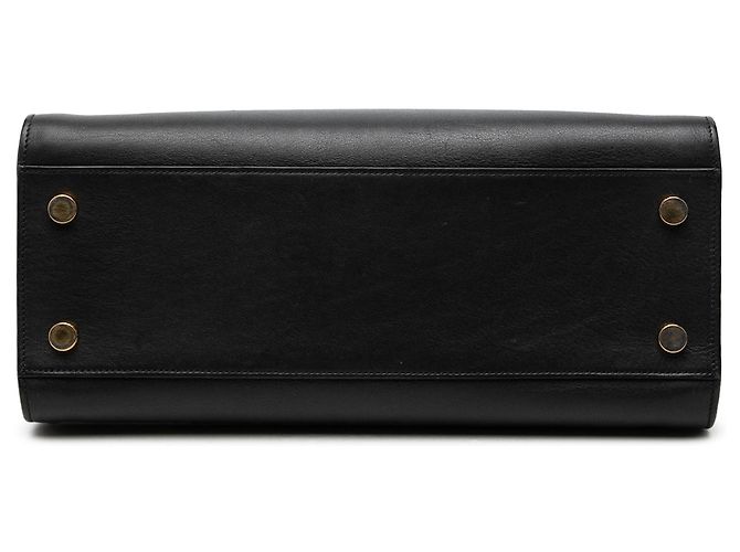 Autre Marque Borsa Cabas Satchel piccola in pelle monogramma nera Saint Laurent - vista 3