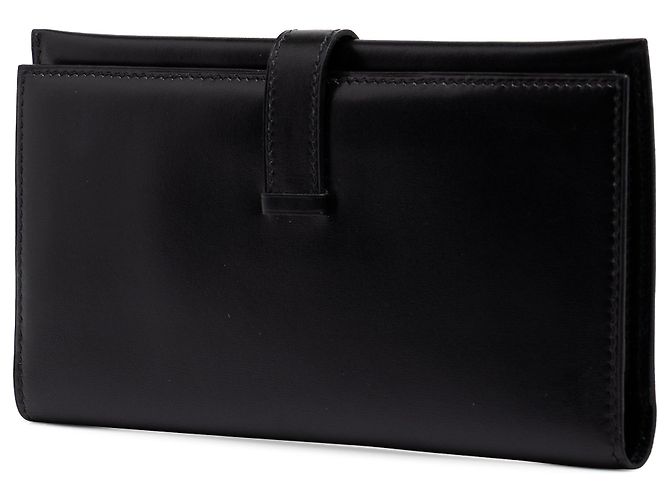 Béarn Cartera Hermès Bearn de piel Box Calf negra - vista 2